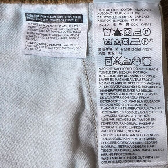 Levi's Khaki Tan Six Pocket Casual Outdoor Cotton Cargo Shorts Men's Size 36 - Picture 9 of 9